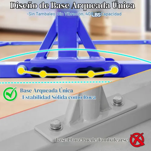 Vista 3 de Seliyoo Gymnastics Bar for Kids Teenagers Ages 3-18 Azul-Mat