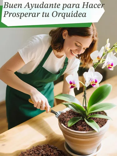 Vista 5 de Corteza de orquídea de pino de Nueva Zelanda de 8 cuartos – 1/2-3/4 pulgadas de mantillo orgánico secado al sol, medio transpirable para plantas