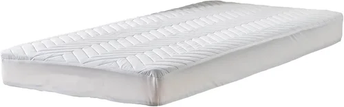 Vista 8 de Kingnex Protector de colchón acolchado impermeable para litera de RV de 30 x 75 para cama individual estrecha, estilo de sábana ajustada