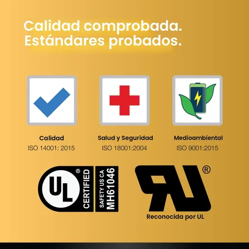 Vista 5 de Baterías de 12 volts para alarmas ExpertPower, Paquete de 1, Negro