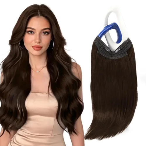 Vista 39 de Sunny - Extensiones de cabello humano real, con cable/hilo y clips ajustables, aplicación invisible, 2.82 onzas, 12 pulgadas, color rubio cenizo
