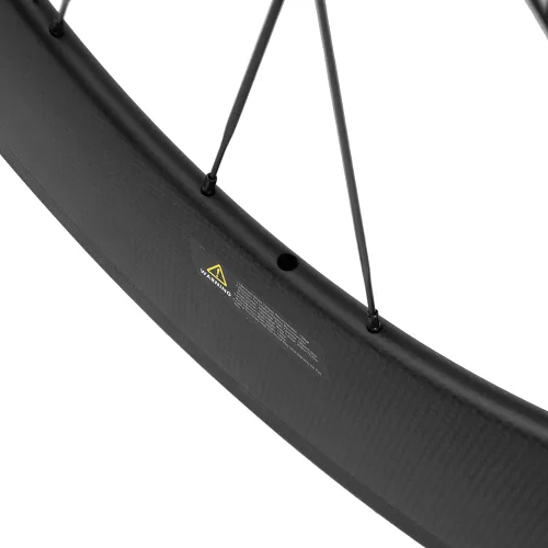 Vista 9 de Ruedas de carbono 700c acabado mate Clincher Road Wheelset 700C 88MM freno de llanta