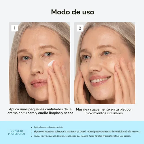 Vista 3 de MAREE Crema hidratante facial con retinol para la cara – Crema diaria de arrugas para mujeres – Crema facial antienvejecimiento – Hidratante facial