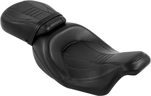 Vista 6 de TCT-MT Asiento de cuero de conductor y pasajero para Harley Street Glide Road King 2009-2019; Road Glide CVO Street Glide 2015-2019;Street Glide