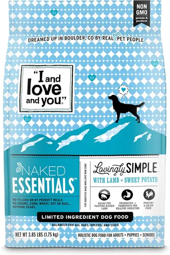 Vista 13 de I and love and you Naked Essentials Alimento Seco para Perros - Pollo + Pato - Alto en Proteínas, Carne Real, Sin Rellenos, Prebióticos +
