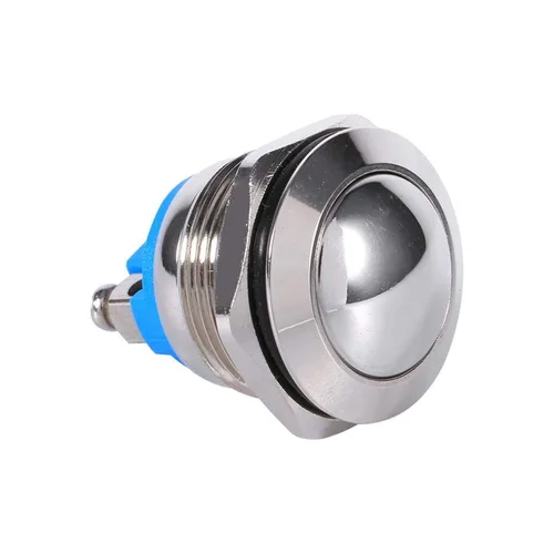 Vista 3 de Fydun - Interruptor de botón de metal de 0.748 in, interruptor momentáneo de bocina de botón de 12 V para interruptor de coche, interruptor