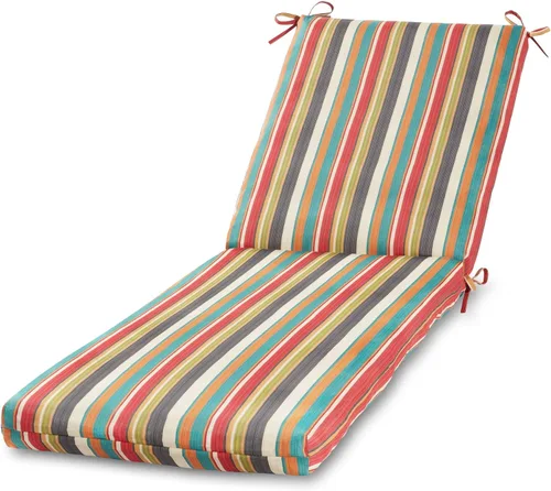 Vista 64 de Cojín reversible para silla de descanso para exteriores, color blanco tropical