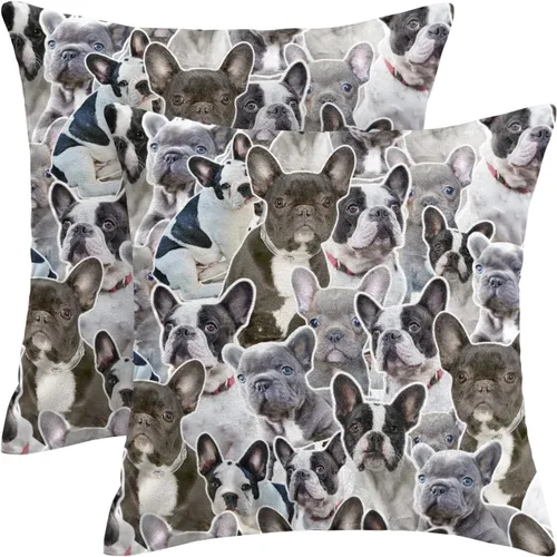 Vista 17 de Regalo para amantes de Airedale Terrier, 2 fundas de almohada de Bingley Terrier, fundas de almohada con estampado de cara de perro, fundas