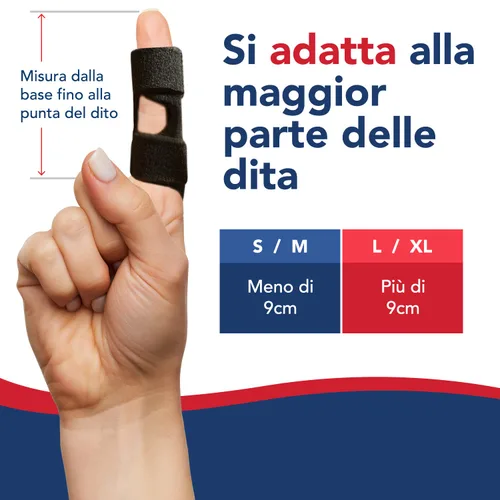 Vista 2 de Dr. Arthritis Doctor Developed - Férula para dedos acolchada para enderezar (negro, S/M, paquete de 2)