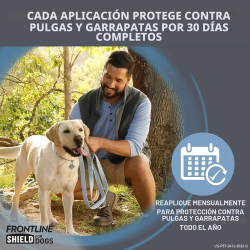 Vista 5 de FRONTLINE Shield - Tratamiento para pulgas y garrapatas para perros