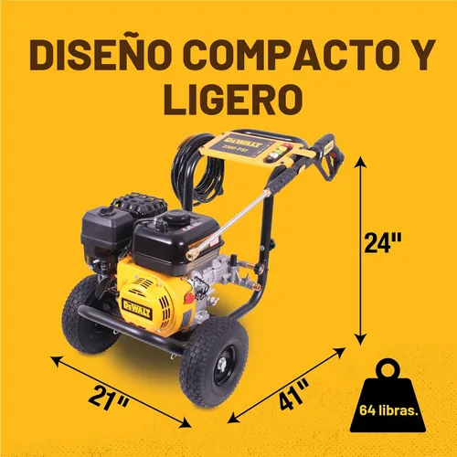 Vista 8 de Dewalt 61147S Lavadora a presión de 3300 PSI, 2.4 GPM, a gas, agua fría