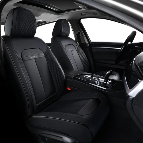 Vista 14 de Fundas de asiento delantero de automóvil, fundas de asiento de cuero para automóviles, protector de asiento de automóvil, impermeable, transpirable