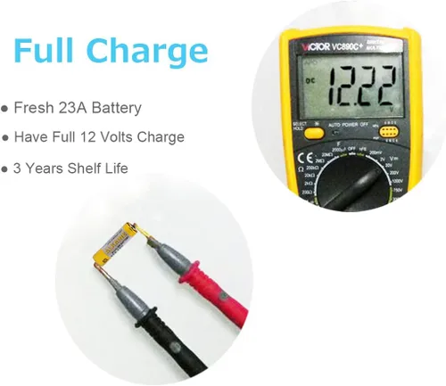 Vista 5 de LiCB Baterías alcalinas A23 12V 23A (paquete de 10)