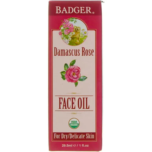 Vista 5 de Badger Aceite facial, rosa de damasco para piel seca/delicada 1 fl oz (1.0 fl oz) - Paquete de 2