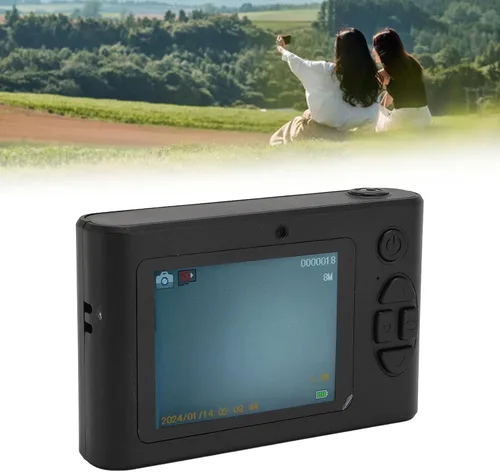 Vista 7 de Cámara digital 4K 48MP HD, cámara portátil compacta con enfoque automático de zoom digital de 16X, pantalla TFT de 2.4 pulgadas, micro SLR