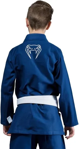 Vista 2 de Venum Contender BJJ Gi (cinturón blanco libre incluido) (para niños), azul - C00