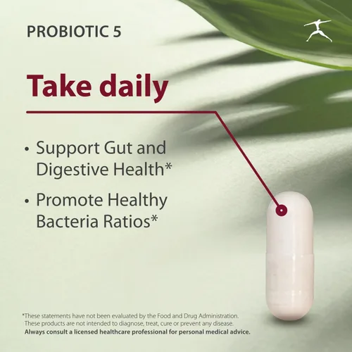 Vista 3 de BIOSPEC NUTRITIONALS Probiotic-5 - Complejo probiótico de amplio espectro con 5 mil millones de microorganismos y 5 cepas únicas por cápsula