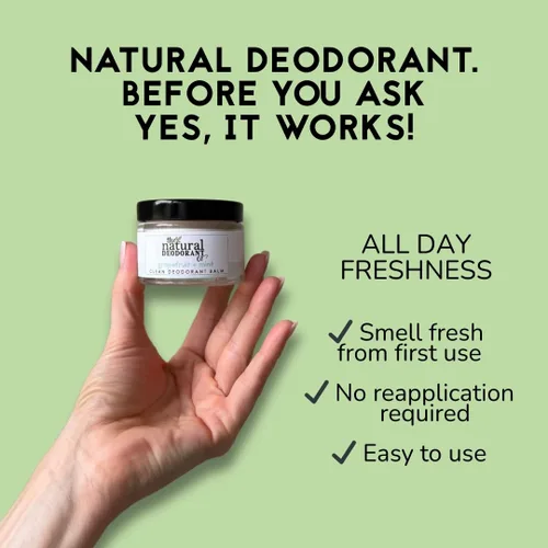Vista 2 de The Natural Deodorant Co, Bálsamo Desodorante Activo Menta + Eucalipto 1.94 oz