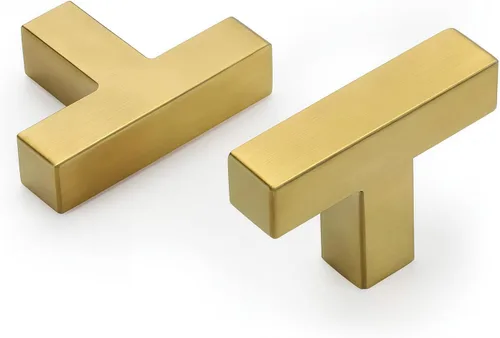 Vista 26 de Goldenwarm Paquete de 10 manijas cuadradas de bronce champán de 3 pulgadas (2.992 in) para armarios de cocina, armarios, aparadores y accesorios