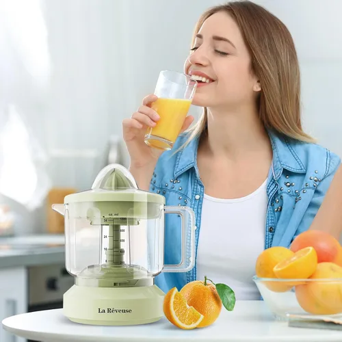 Vista 8 de La Reveuse Exprimidor eléctrico de cítricos naranja, 34 onzas, amarillo