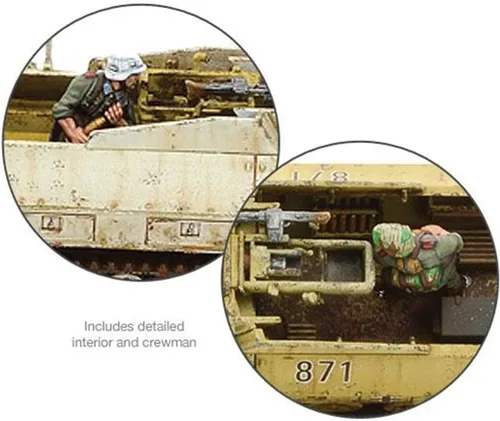 Vista 5 de Bolt Action Sd.Kfz 251/9 Ausf D (Stummel) Half Track 1:56 WWII Kit de modelo de plástico de guerra militar