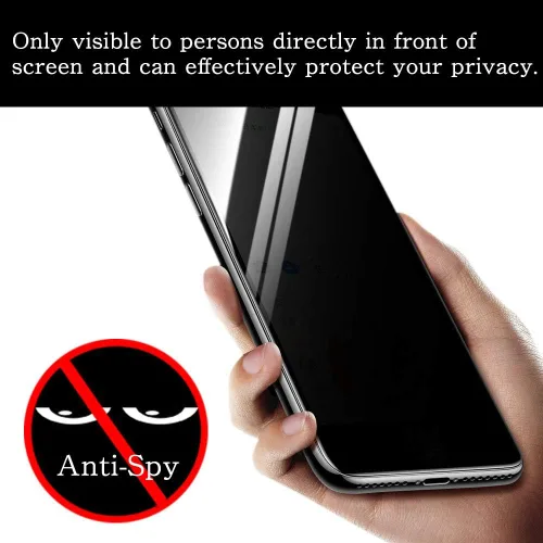 Vista 3 de Protector de pantalla de privacidad para reloj inteligente Viovy M4 Smartwatch antiespía vidrio no templado