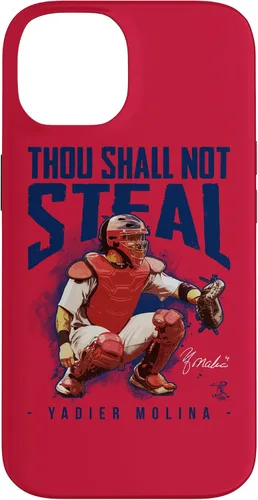 Vista 4 de Yadier Molina - Carcasa para iPhone 17, diseño de "Thou Shall Not Steal