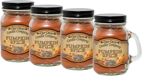 Vista 25 de Grandma's Kitchen - Mini vela perfumada en tarro Mason de Our Own Candle Company, 3.5 onzas (paquete de 4)