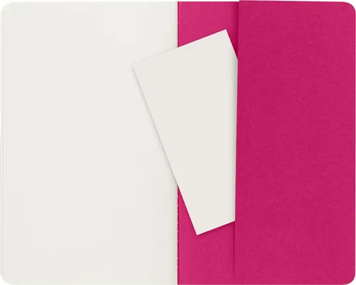 Vista 5 de Moleskine Cahier - Cuaderno de tapa suave, tamaño L (5 x 8.25 pulgadas), hojas en blanco, tapa color rosado cinético, 80 páginas (juego de 3)