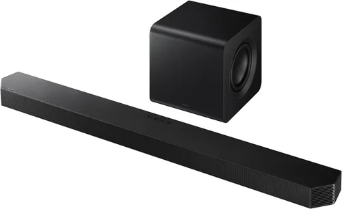 Vista 12 de SAMSUNG Barra de sonido HW-S60B de 3.1 canales con Dolby Atmos, DTS Virtual:X Q Symphony, sonido adaptativo, modo de juego, conexión Bluetooth, 2022