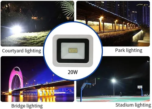 Vista 7 de MIWAT ultrafino al aire libre impermeable de 20W IP68 con enchufe en el cable para las luminarias LED de la pared del jardín