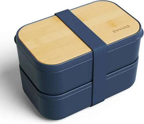 Vista 11 de Lonchera Bento para adultos, tapa de bambú natural, cubiertos y palillos, lonchera para mujeres, apta para microondas, lavavajillas, sin BPA, a Negro