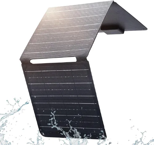 Vista 13 de ALLPOWERS Cargador de panel solar plegable de 21 W y 5 V, kit de carga solar SP002 con 3 salidas USB y 2 entradas USB, panel solar portátil