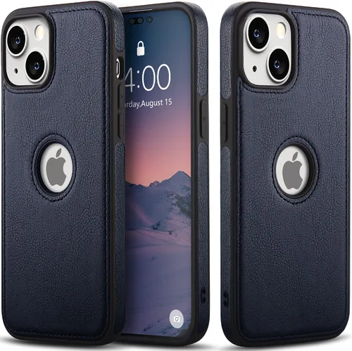 Vista 12 de WTCASE Funda de cuero para iPhone 14 Pro, delgada, flexible, agarre suave, funda de piel sintética de lujo Vgean para hombres, fundas duraderas Negro