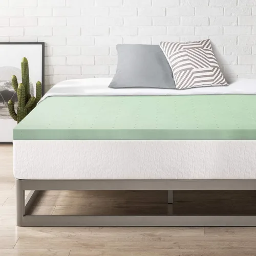 Vista 2 de Best Price - Cubrecolchón de espuma viscoelástica ventilada de 3 pulgadas