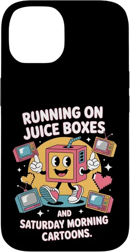 Vista 4 de Cajas de jugo y dibujos animados - Funda retro nostalgia para niños de los 90 para iPhone 16