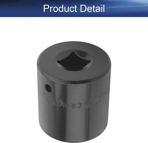 Vista 4 de Auniwaig Zócalo de impacto poco profundo de 1/2", métrico de 6 puntos, enchufes poco profundos de 1-1/8", Cr-V