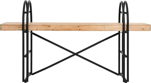 Vista 6 de Main + Mesa Eitri Banco de madera y metal, madera flotante Driftwood