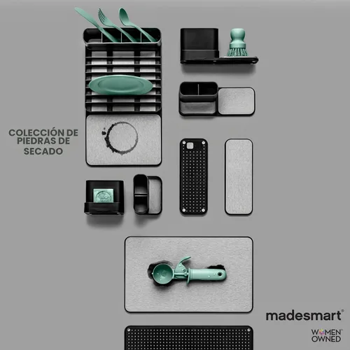 Vista 6 de madesmart Tapete para platos de piedra de secado de carbono