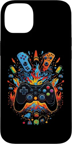 Vista 15 de iPhone 16 Gamer Aesthetic Graphic Gaming Video Games Boys Teens Kids Case