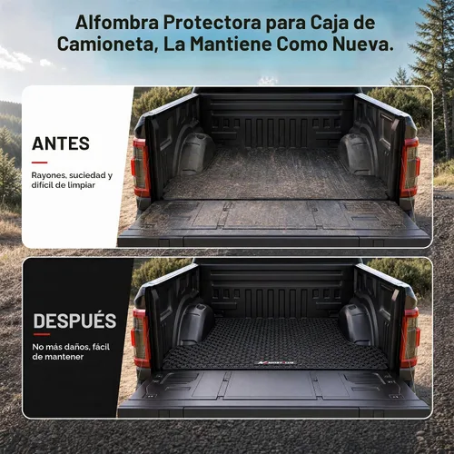Vista 8 de MOSTPLUS Alfombrilla para caja de camioneta de 5 pies compatible con Toyota
