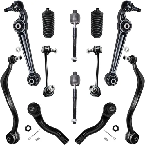 Vista 37 de Detroit Axle – 12 brazos de control superiores e inferiores delanteros con rótulas, barras de unión exteriores e interiores con topes, barras