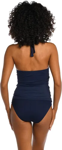 Vista 2 de La Blanca Traje de baño tankini con cuello halter Island Goddess para mujer