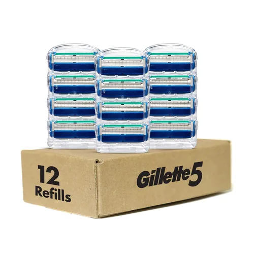 Vista 7 de Gillette 5 repuestos de cuchillas de afeitar de 5 cuchillas para hombre, 12