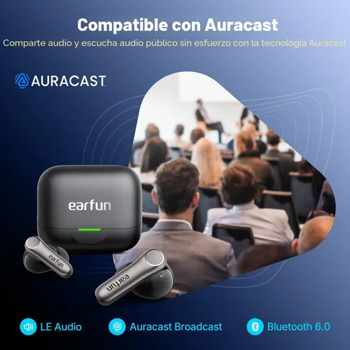 Vista 9 de EarFun Air Pro 4+ Auriculares inalámbricos con cancelación de ruido Negro
