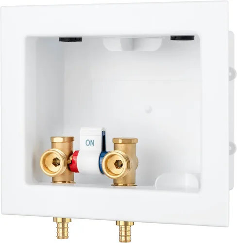 Vista 14 de (1 Paquete) Lidertik Caja de Salida para Lavadora Crimpar PEX-B, Válvula de Control Simple con Amortiguadores de Golpe de Ariete de Acero