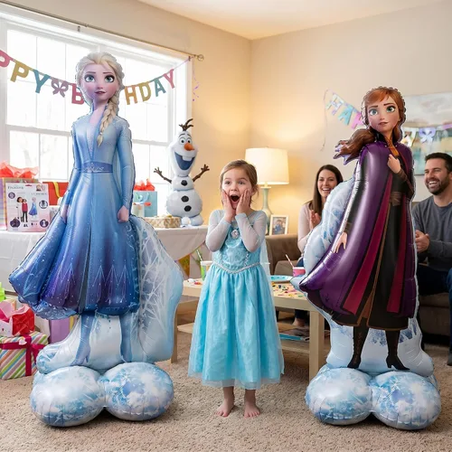 Vista 8 de Decoraciones de globos de aluminio con Airloonz de Frozen 2 por Amscan