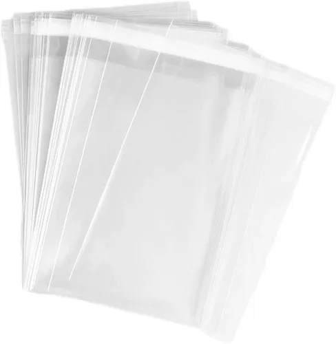 Vista 10 de 100 bolsas – 3 x 4 pulgadas, 5/64 pulgadas de grosor, bolsas de cierre de cristal transparente con solapa autoadhesiva, bolsas de celofán