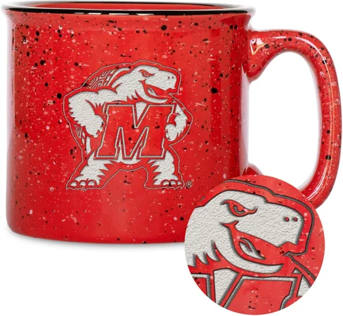 Vista 134 de Rico Industries NCAA Speckle 12oz Laser Engraved Campfire Mug