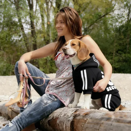 Vista 7 de Sudadera de seguridad con capucha para perros de 4 patas - Mono con sudadera - Sudaderas - Ropa suave y cálida para perros - Suéter con capucha